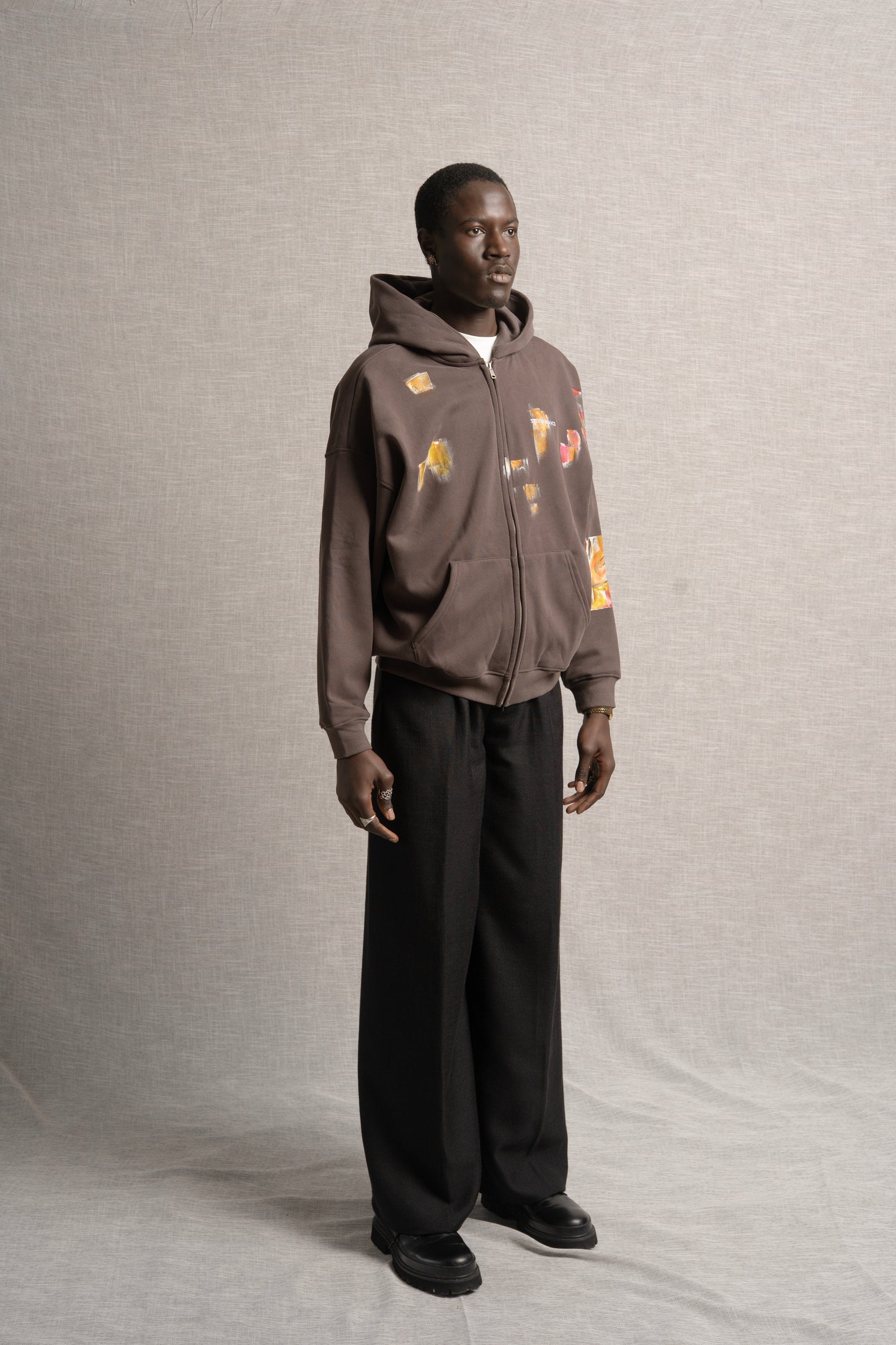 𝝤 𝖠t𝗲𝗹𝗂𝗲̂ Brown Zipper