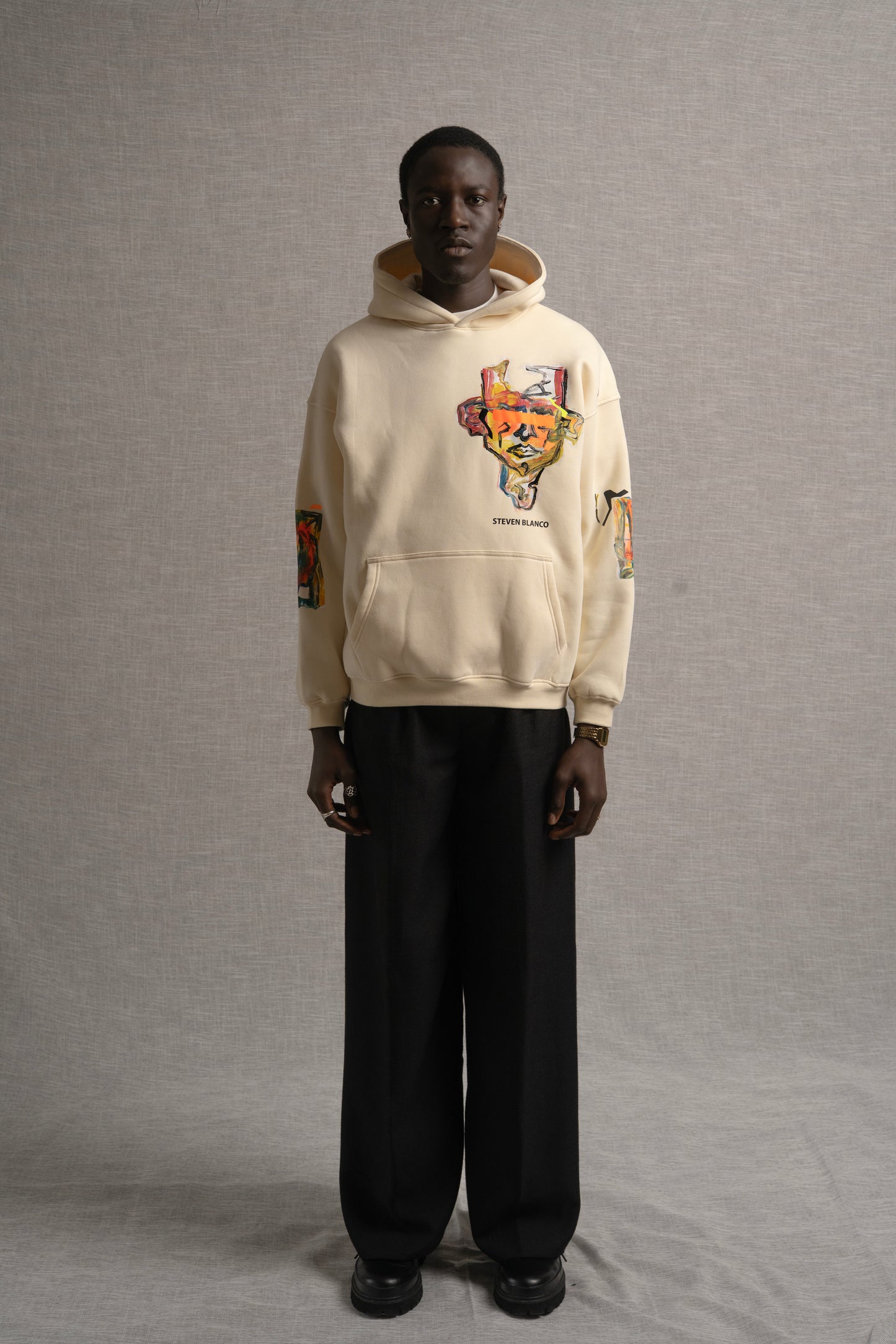 The Easel Hoodie Cream