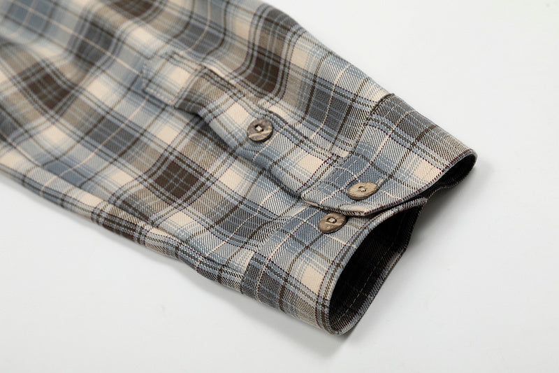 Cores Vivas Checkered Shirt Brown/Blue