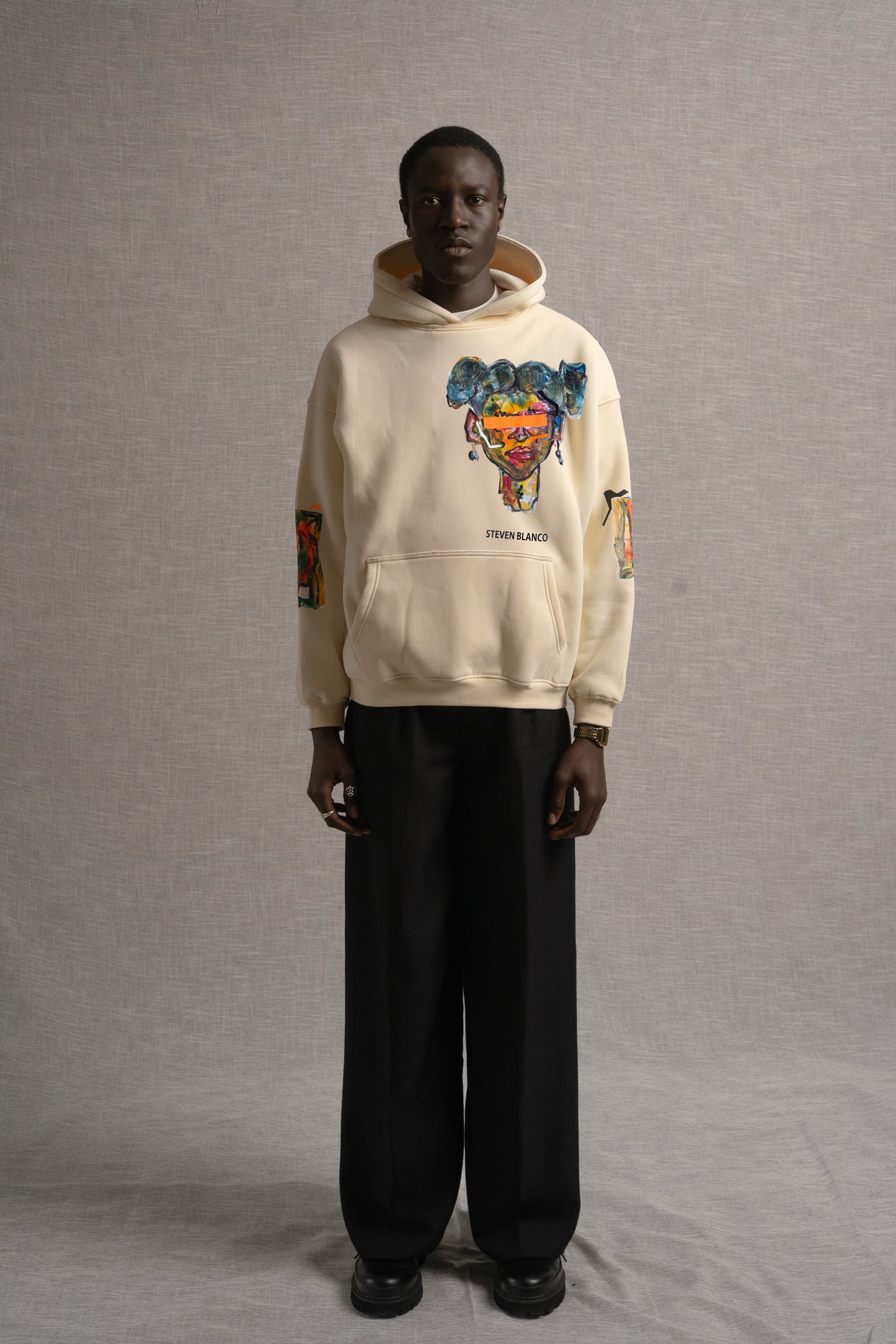 The Easel Hoodie Cream